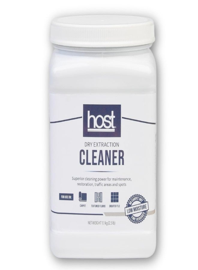 HOST® Dry Extraction Cleaner - Natural, Non-Toxic, Biodegradable Cleaning Compound for Carpets, Grouted Tile, and Textured Floors - Low Moisture Formula, Safe for People & Pets, 2.5 lb Shaker Jar - Image 1